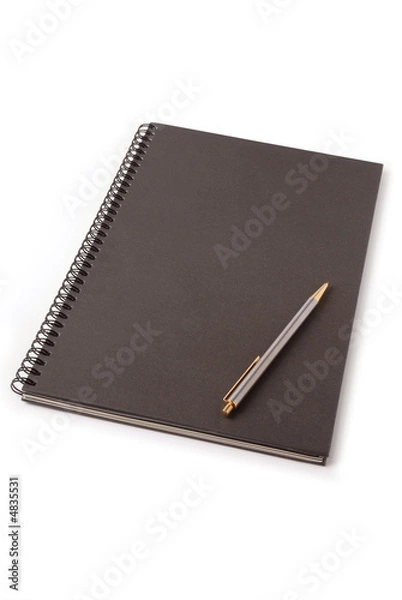 Fototapeta Schwarzes Ringbuch