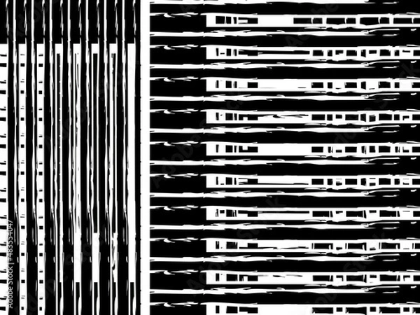 Fototapeta Black and white abstract illustrative background design for shirt and paperback printing