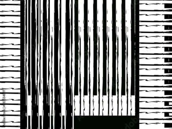 Fototapeta Black and white abstract illustrative background design for shirt and paperback printing