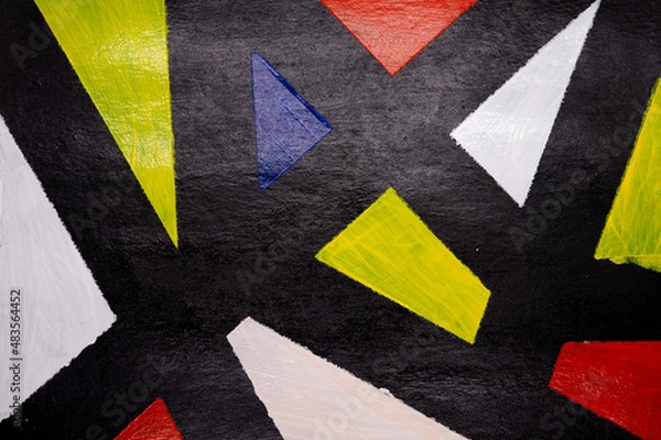 Obraz Abstract color geometric seamless pattern