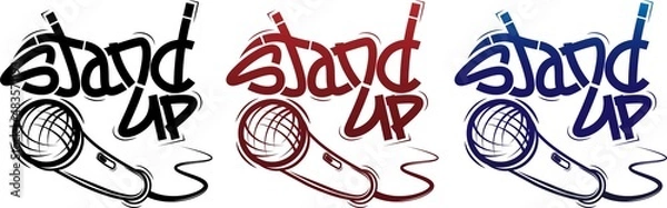 Obraz Stand UP logo (Vector illustration)