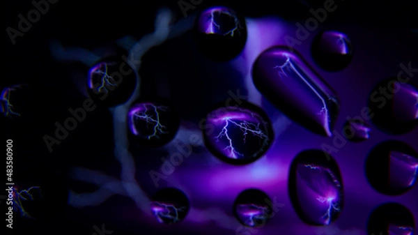 Obraz Abstraction in water drops