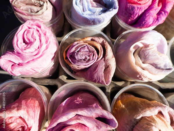 Obraz 日本の伝統文化　美しい染織物