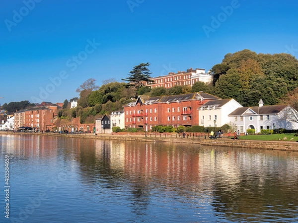 Obraz Along The River Exe at Exeter Devon