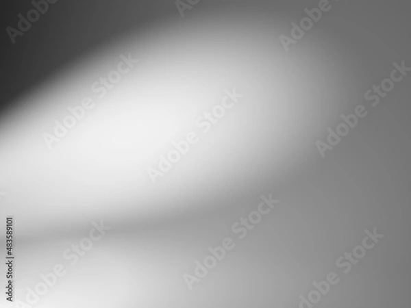 Obraz Gray empty lighted scene. Illustration.