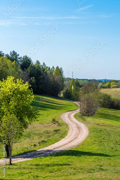 Obraz Wiejską drogą