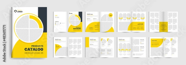 Obraz Product catalog design template for your business professional company furniture product catalog design brochure fully editable text and vector