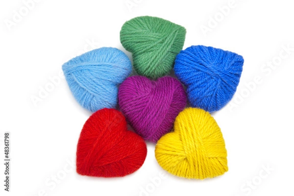 Obraz Wool hearts-7