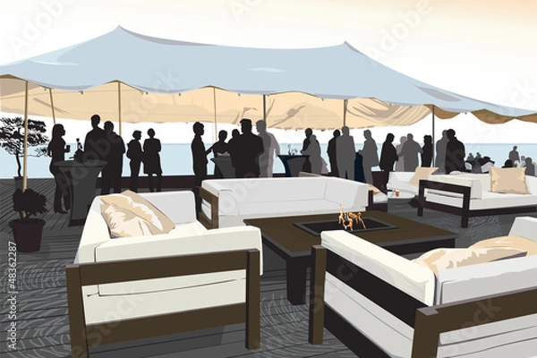 Obraz Beach Party - illustration