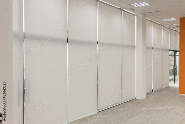 Fototapeta Decorative blinds, for decoration, sun protection and window care. used by architects and decorators.