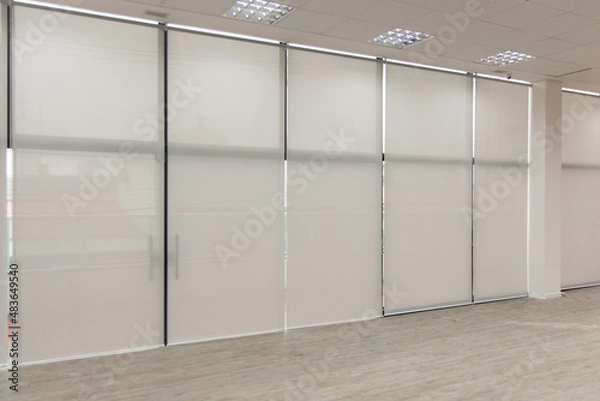 Obraz Decorative blinds, for decoration, sun protection and window care. used by architects and decorators.