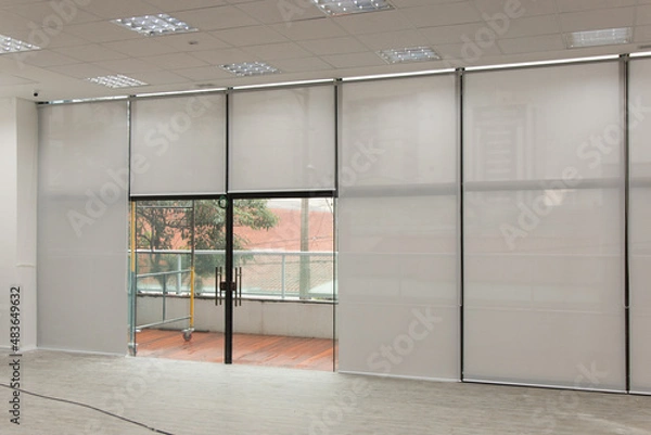 Obraz Decorative blinds, for decoration, sun protection and window care. used by architects and decorators.