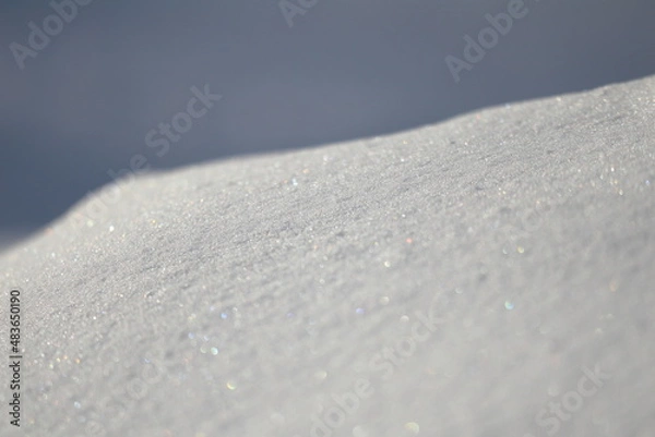 Fototapeta 雪のきらめきと玉ボケ