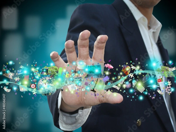 Obraz Man holding object