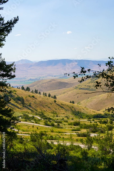 Obraz Un route dans les collines