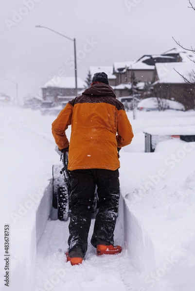 Obraz Winter Storm Clean Up