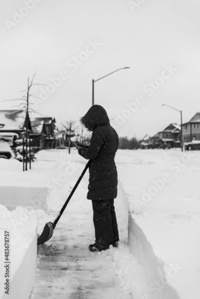 Obraz person in winter