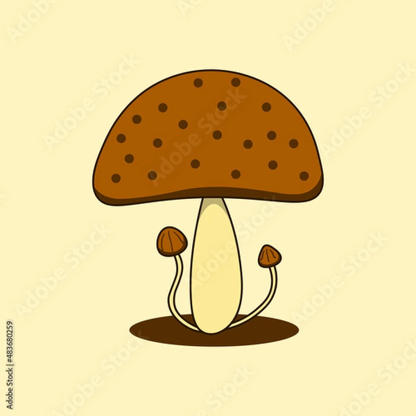 Fototapeta vector design illustration of mushroom