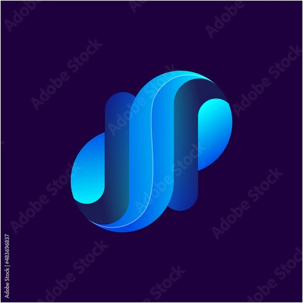 Obraz Abstract technology modern gradient color