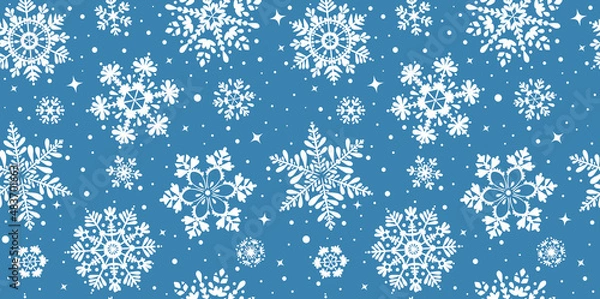 Obraz snowflakes seamless