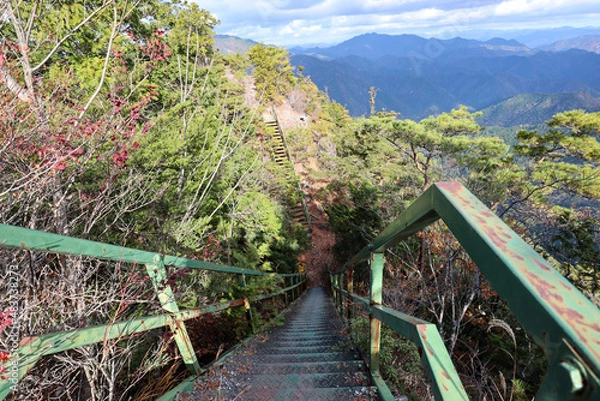 Fototapeta 【日本】登山、鳳来寺山