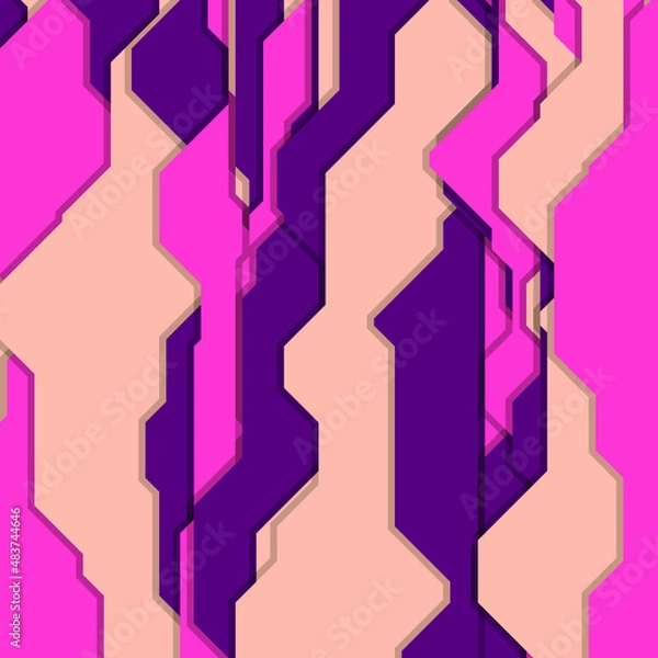 Fototapeta Vertical Lines generative art background art illustration