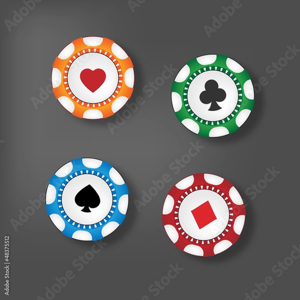 Obraz Gambling chips