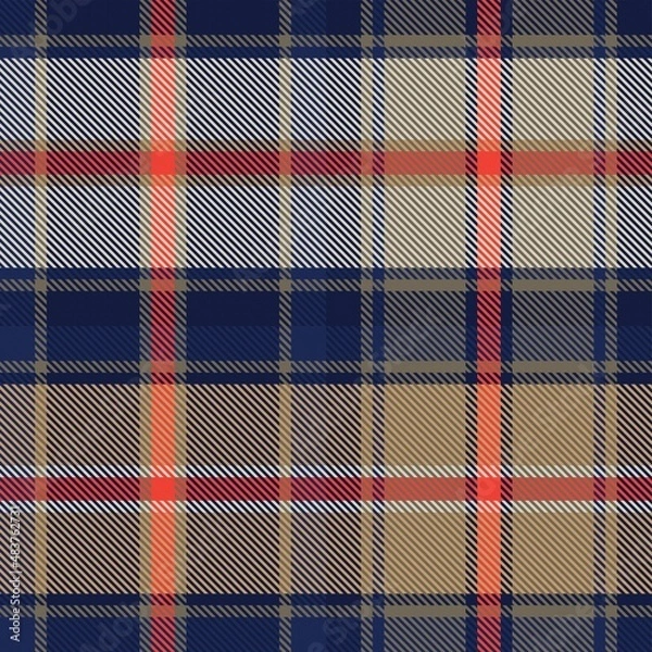 Fototapeta Orange Ombre Plaid textured Seamless Pattern