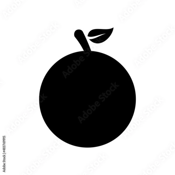 Obraz Orange fruit icon vector design templates