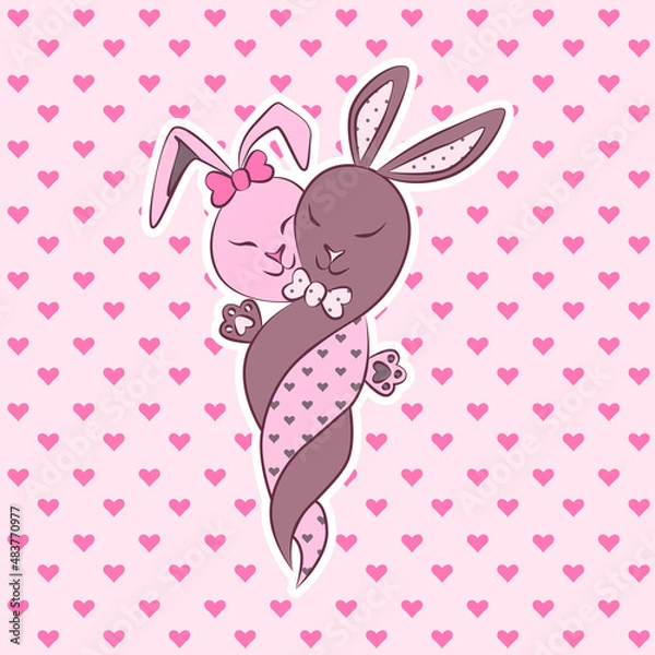 Obraz tenderness and love. vector illustration