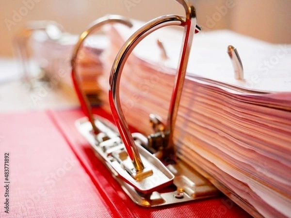 Obraz Geöffneter Ordner mit Akten