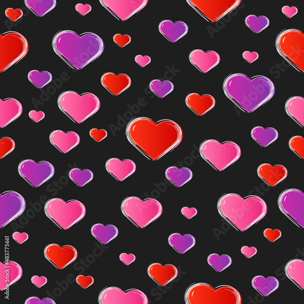 Fototapeta background hearts 