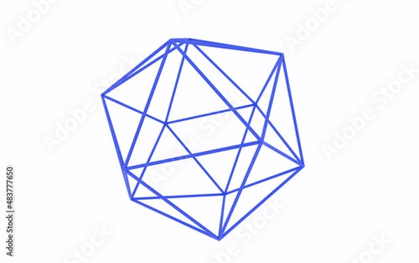 Obraz 3d illustration geometric abstract background