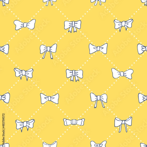 Fototapeta seamless pattern with bows
