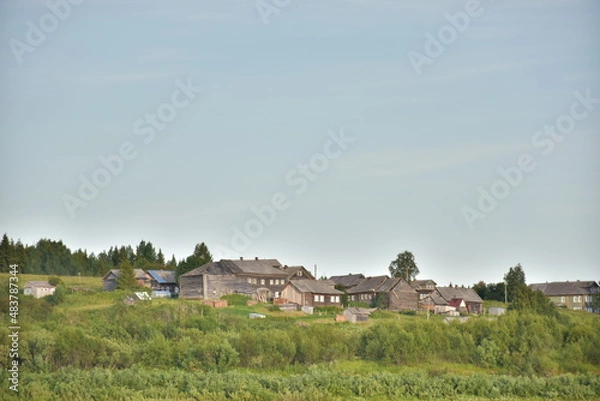 Obraz летняя жизнь в деревне