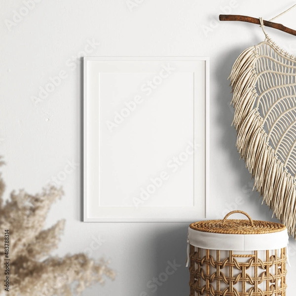 Obraz Blank Frame - Boho Blank - Boho Frame - Frame - Boho Frame Mockup - Frame Mock-up
