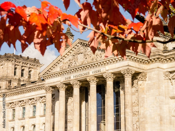 Obraz bundestag im herbst
