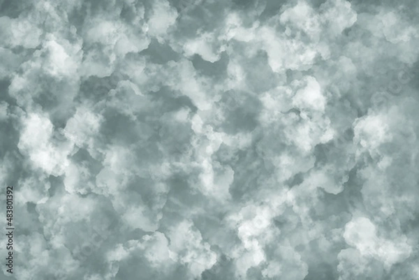 Obraz Gray and white clouds fluffy wallpaper