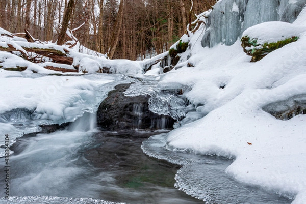Fototapeta river in winter
