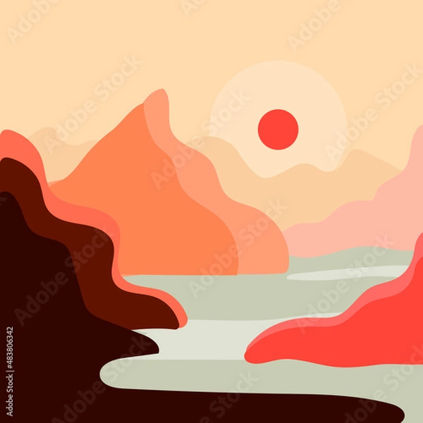 Obraz Abstract flat illustrations for your business