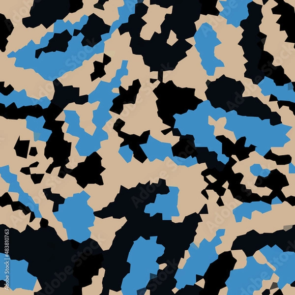 Fototapeta Geometric pattern. Abstract background, color palette for surface decoration, fabric, cover, wrapping paper.