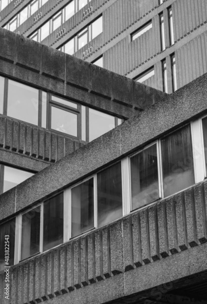 Obraz Forbidding UK Brutalist Architecture