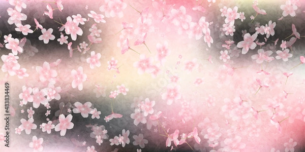 Fototapeta 桜　春　花　背景
