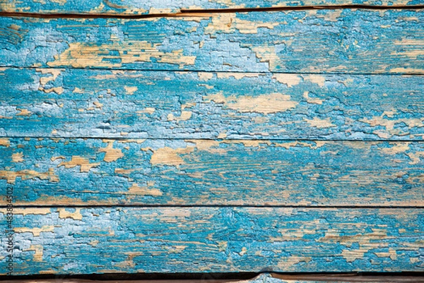 Fototapeta Timber texture closes up. Natural wood texture with horizontal lines. Wooden background for the banner. Horizontal wooden planks on floor backdrop photo.