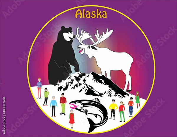 Obraz Alaska Logo
