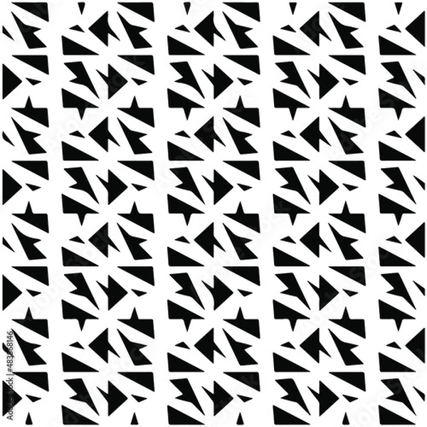 Fototapeta 
seamless repeating pattern.Black and 
white pattern for wallpapers and backgrounds. 