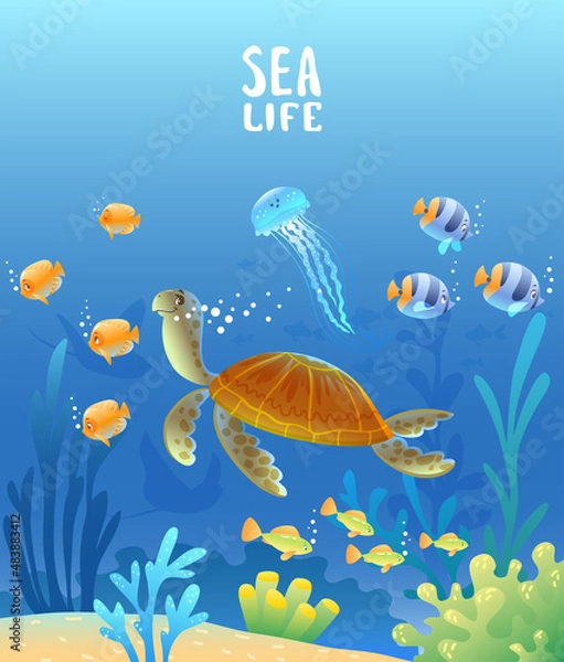 Obraz sea world turtle