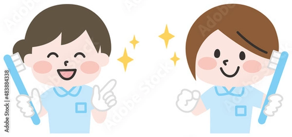 Fototapeta 歯科衛生士さんたち 