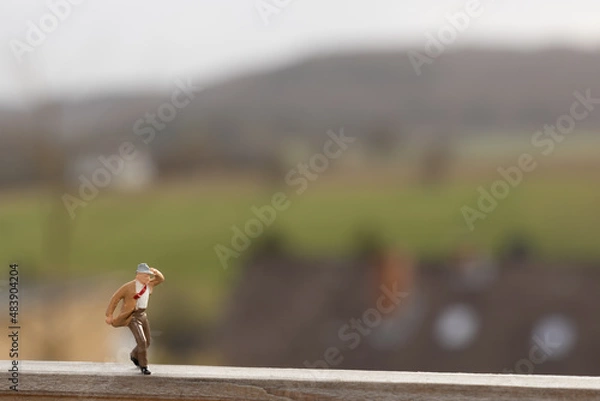 Obraz Spaziergänger im Sturm
