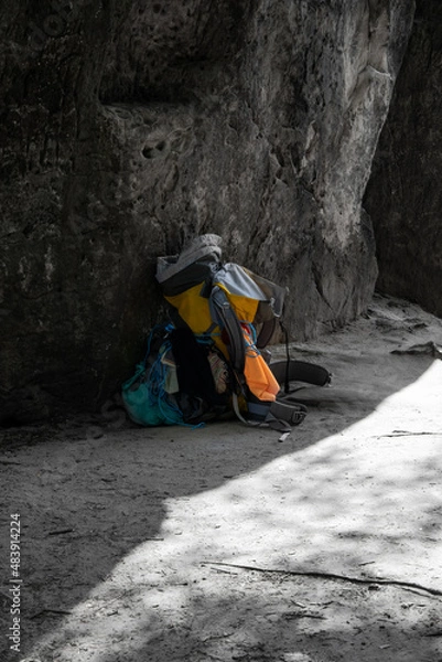 Obraz Backpack on the road